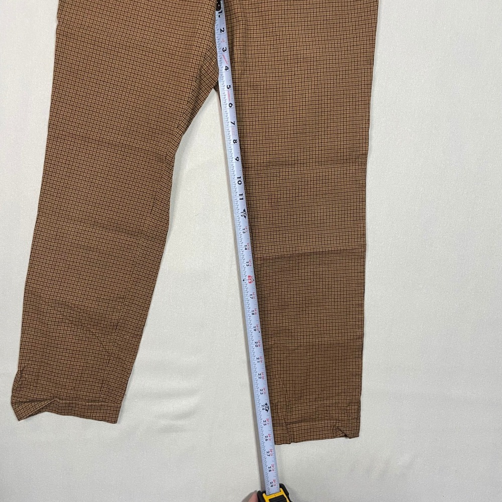Lauren Ralph Lauren Mens Brown Plaid Dress Pants Trousers - Picture 6 of 8